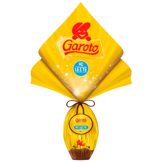 OVO DE PÁSCOA AO LEITE GAROTO 185G