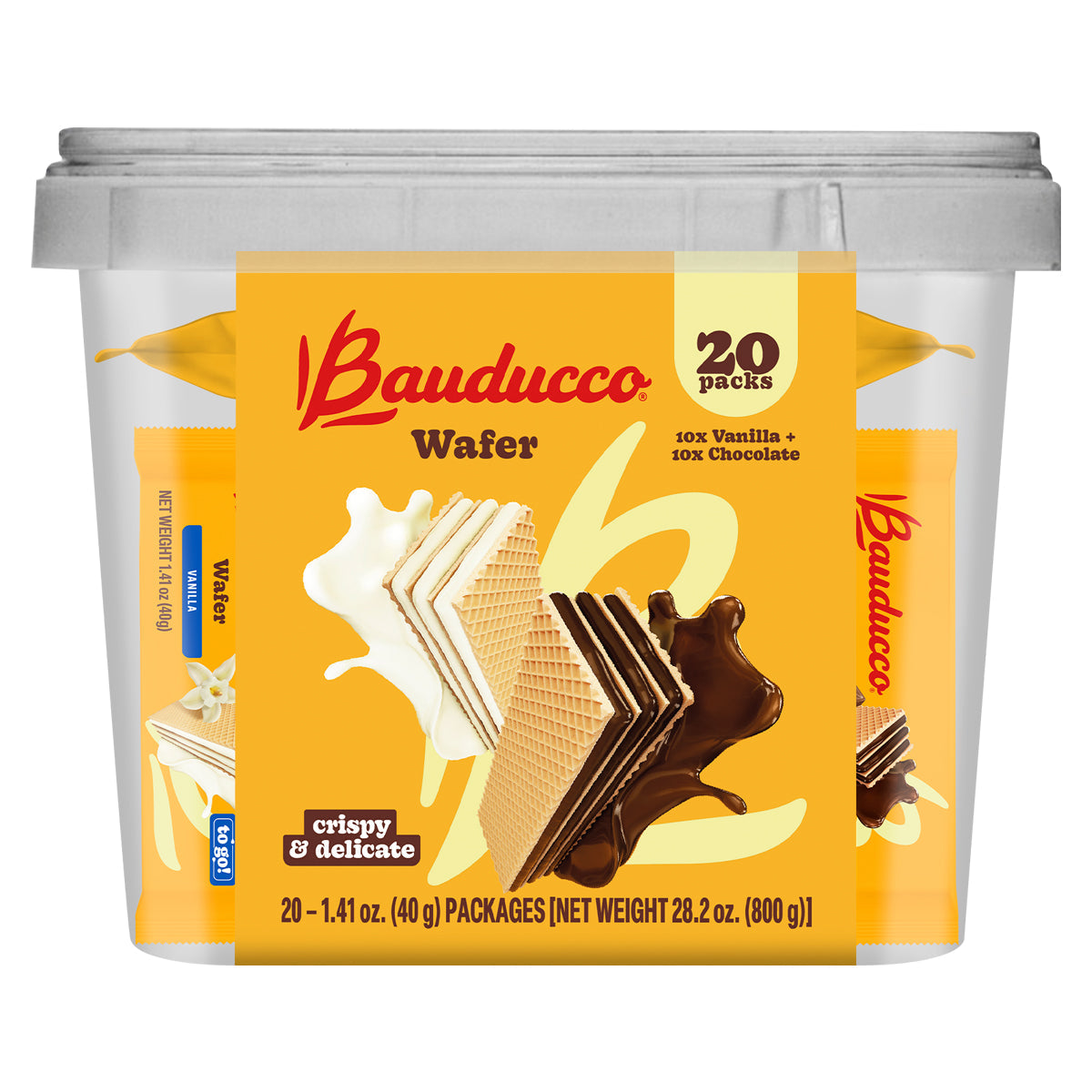 Bauducco WAFER MINI TUB 800G