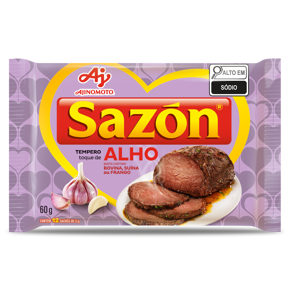 AJ SAZON TEMPERO ALHO 60G