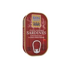 BON APETITESARDINAS TOMATE PICANTE 120GR