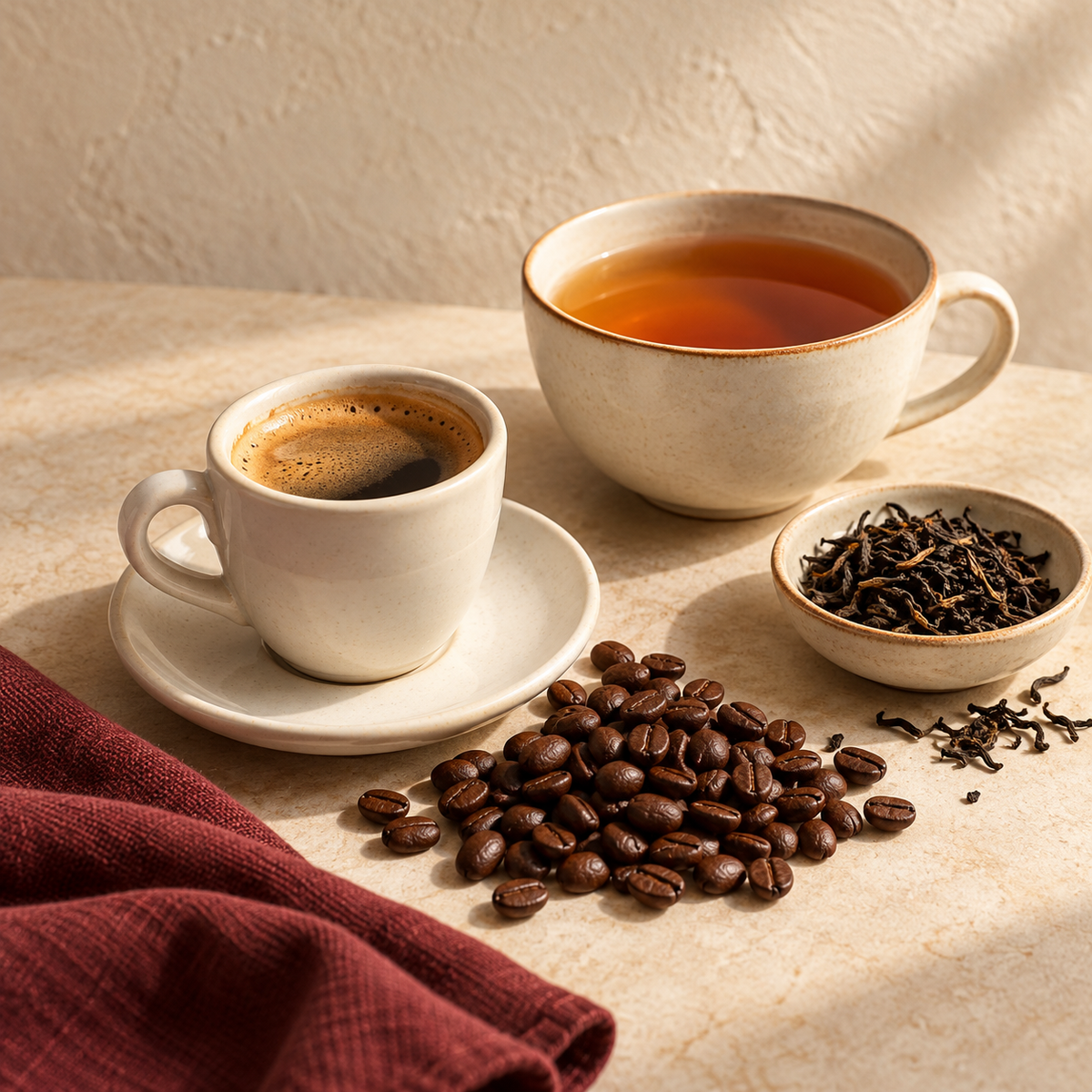 Coffee & Tea — serving suggestion