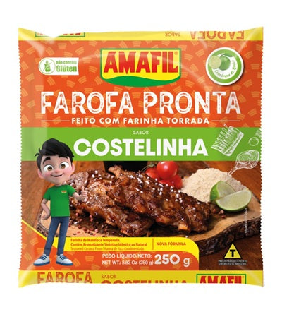 Amafil Farofa Pronta Costelinha 250 g