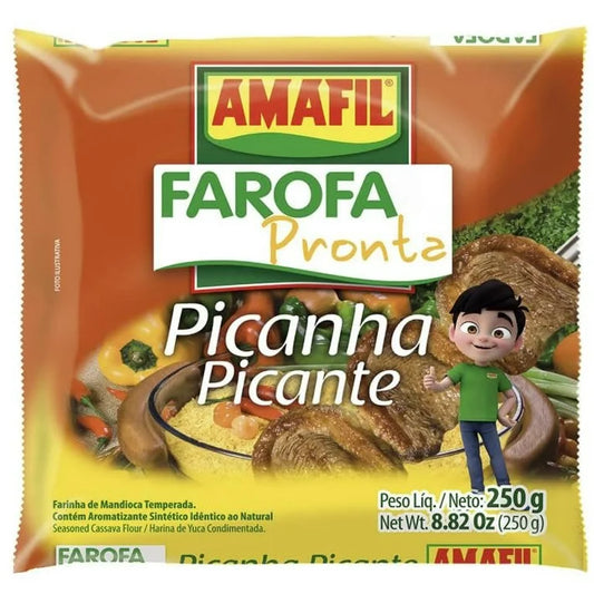 Amafil Farofa Pronta Picanha Picante 250 g