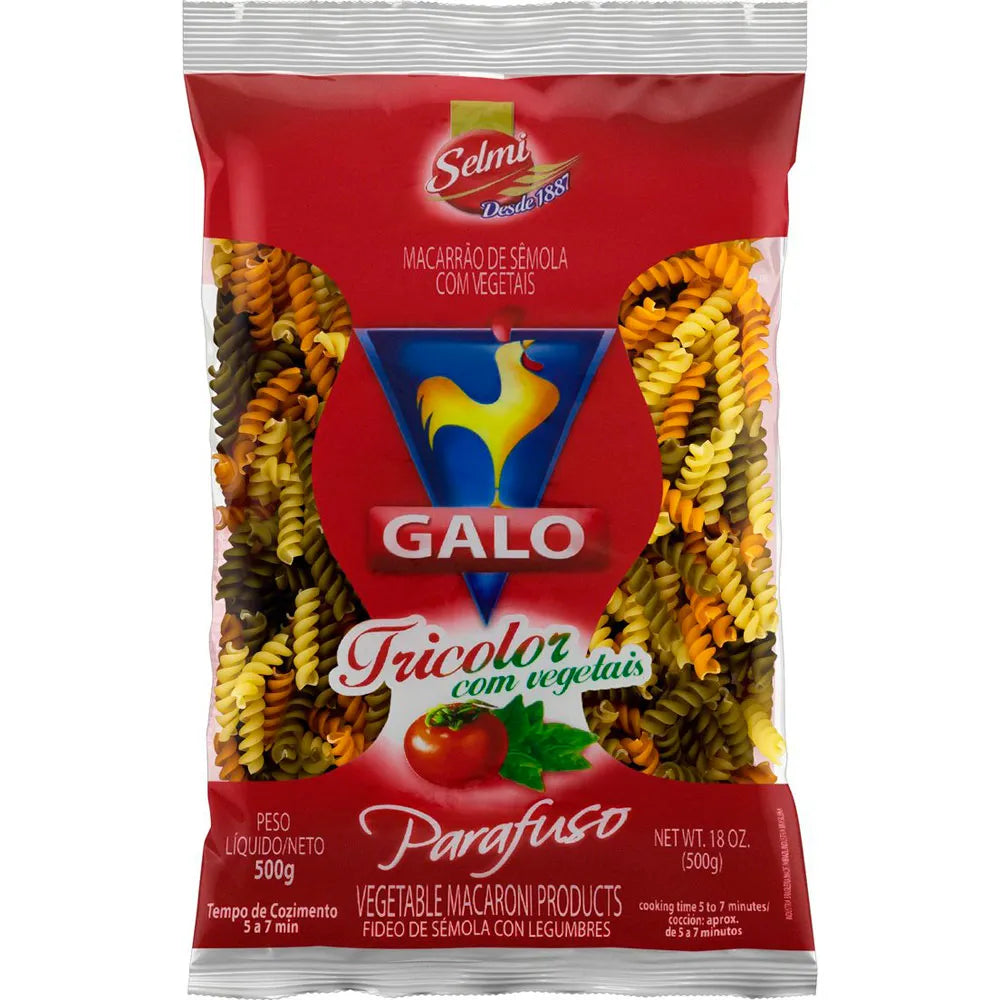 Galo Sêmola Tricolor Parafuso 500 g