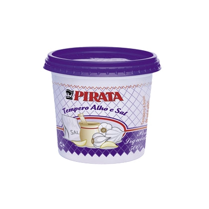 Pirata Tempero Alho & Sal (approximately) — a garlic & salt seasoning blend.