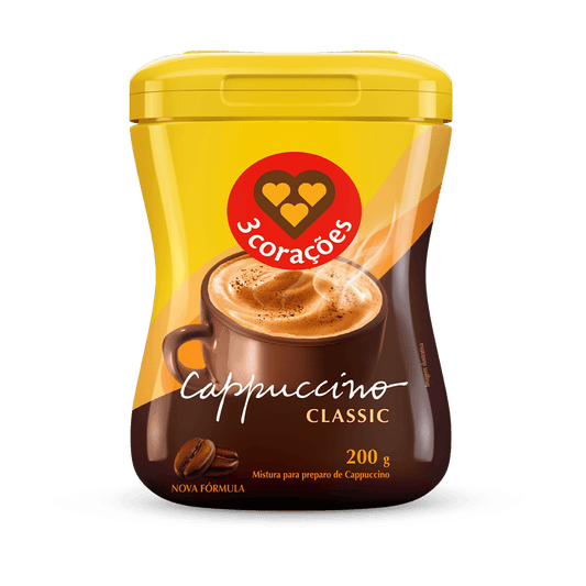 3 CORAÇÕES CAPPUCCINO CLASSIC 200G