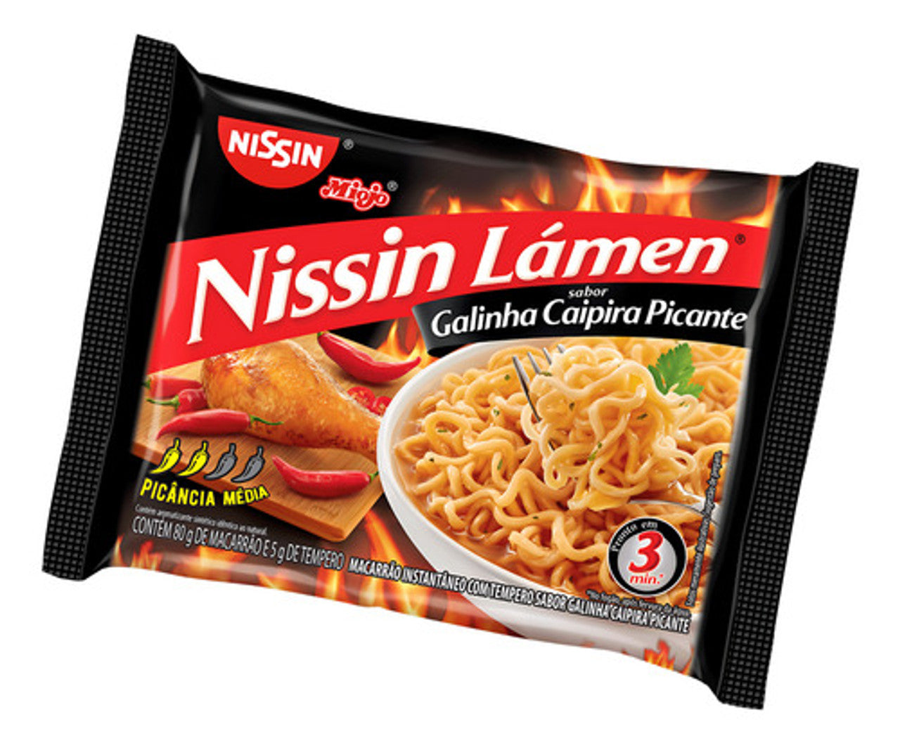 Nissin Lámen “Galinha Caipira Picante” 85 g