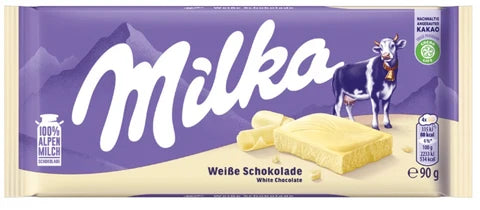 Milka White Chocolate 90G