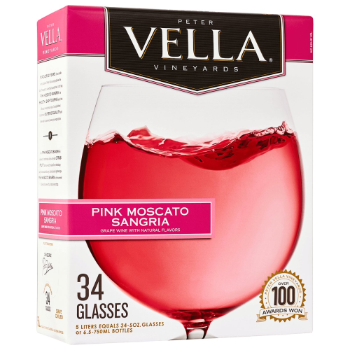 SANGRÍA PETER VELLA PINK MOSCATO 5 LT