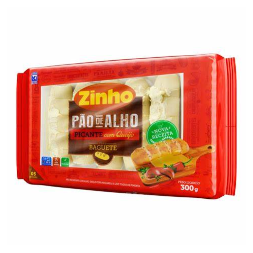 ZINHO PÂO DE ALHO PICANTE 10.5OZ