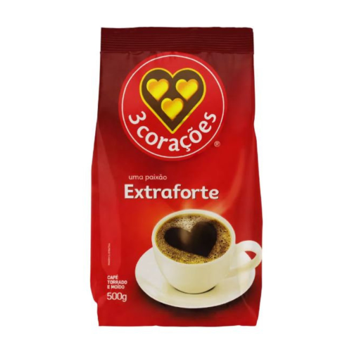 3 CORACOES DARK ROAST 500G