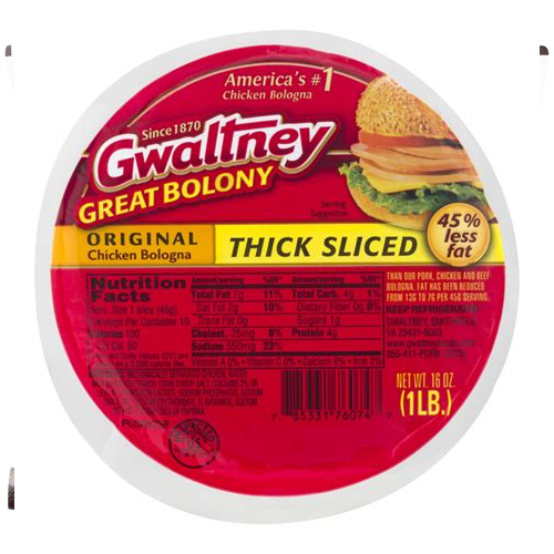 GWALTNEY CHICKEN BOLOGNE 1LB