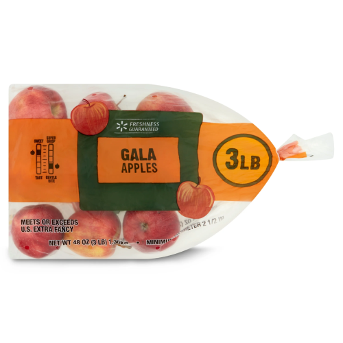 BAGGED RED GALA APPLES 3LB