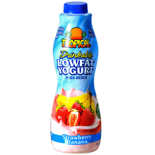 IOGURTE TROPICAL DE MORANGO E BANANA 28 OZ