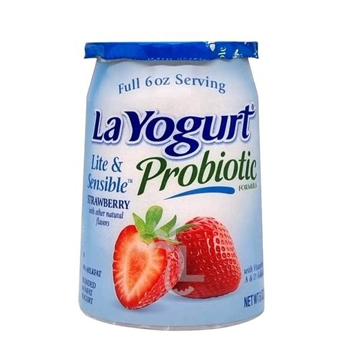 LAYOGURT LITE STRAWBERRY 6 OZ