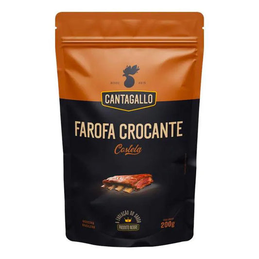 CantaGallo Farofa Crocante Costela 200 g — a crunchy cassava (farina/manioc flour)