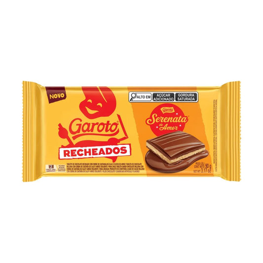 Garoto TABLET SERRENATA RECHEADOS 90G