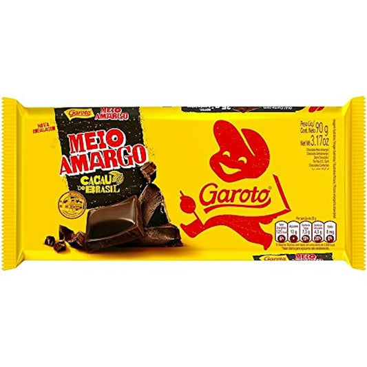 Garoto TABLETA MEIO AMARGO 90G