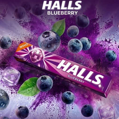 Halls BLUEBERRY 28G