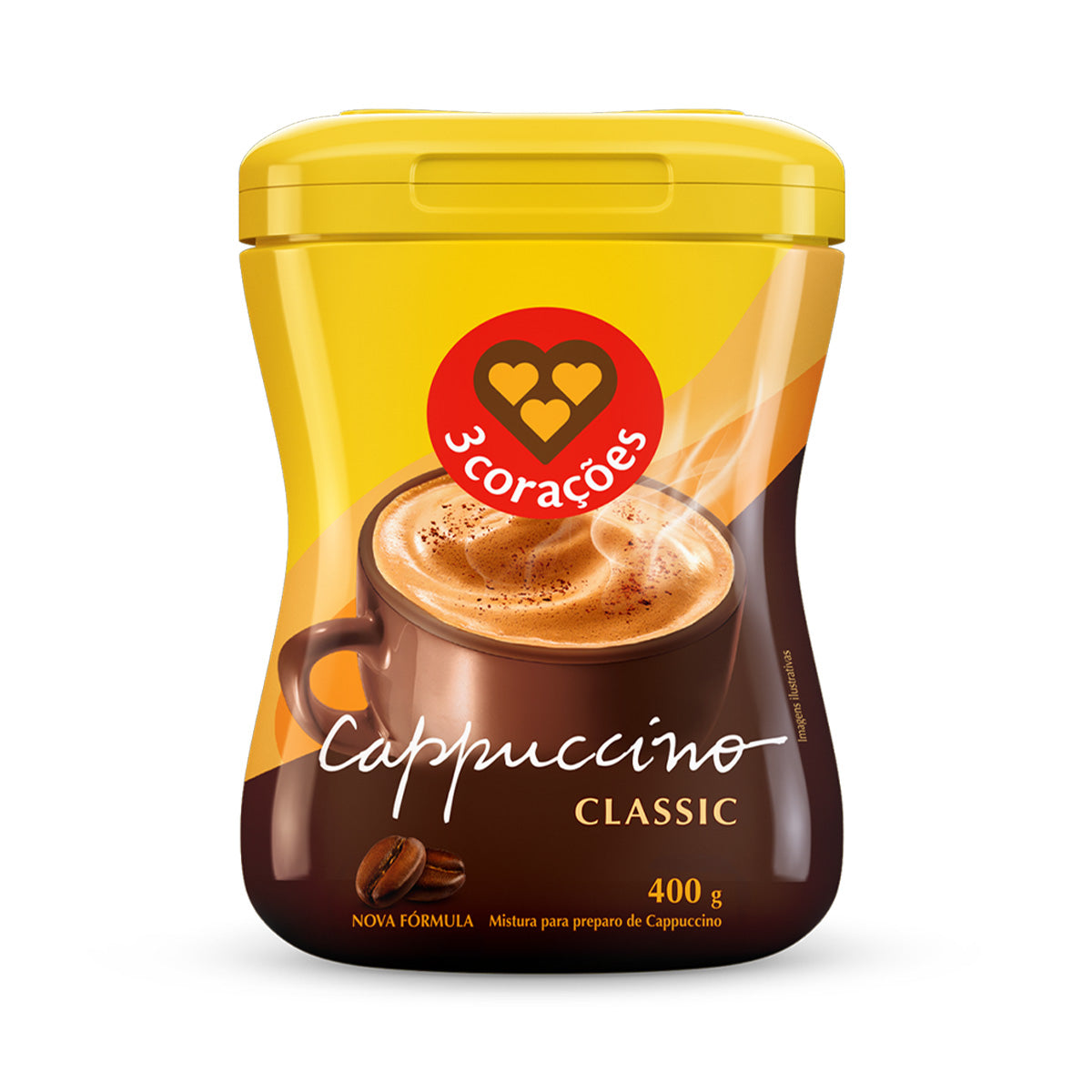3 Corações Cappuccino Classic 400g