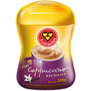 3 Corações Cappuccino Baunilha 200g