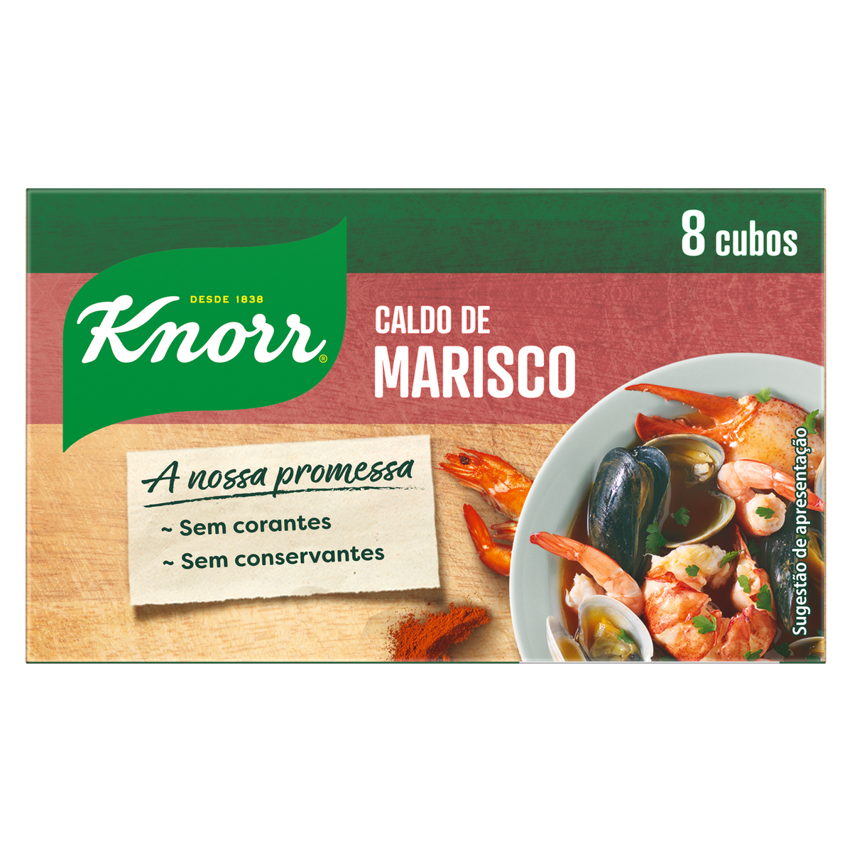 KNORR CALDO DE MARISCO 8 CUBOS