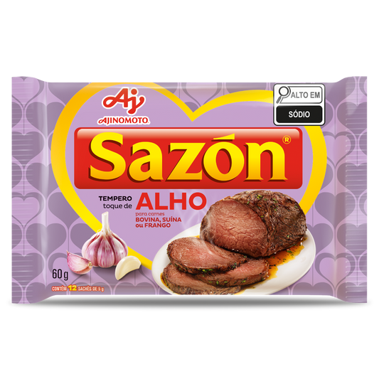 AJ SAZON TEMPERO ALHO 60G