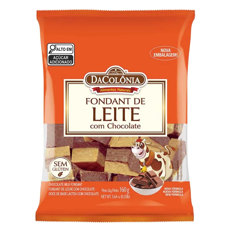 DA COLONIA FONDANT DE LEITE CHOCOLATE 160G