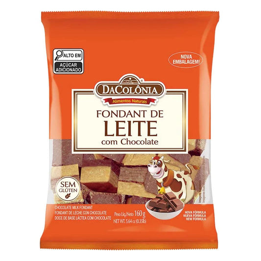 DA COLONIA FONDANT DE LEITE CHOCOLATE 160G