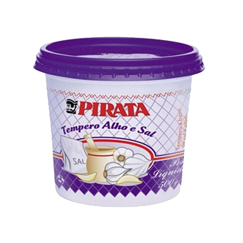 PIRATA TEMPERO ALHO SAL 500G