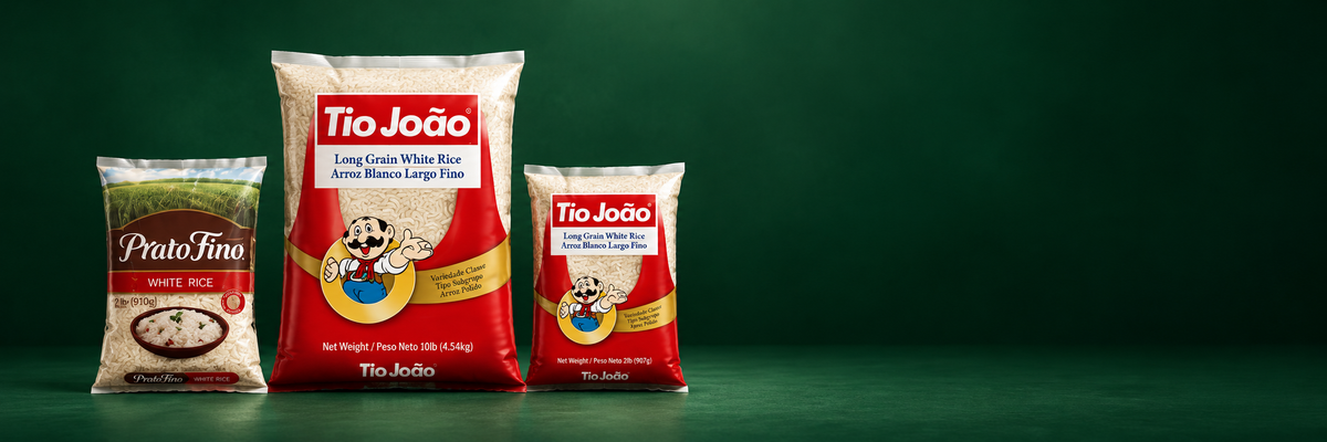 Prato Fino and Tio João Brazilian rice