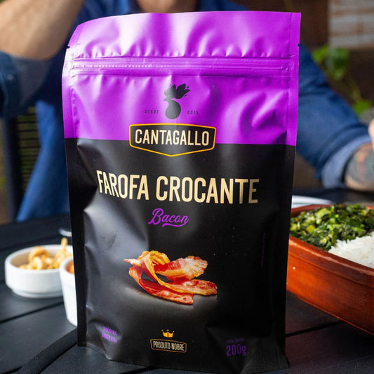 Canta galo farofa bacon crocante
