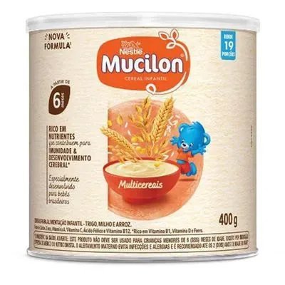 Mucilon Multicereais 400 g package