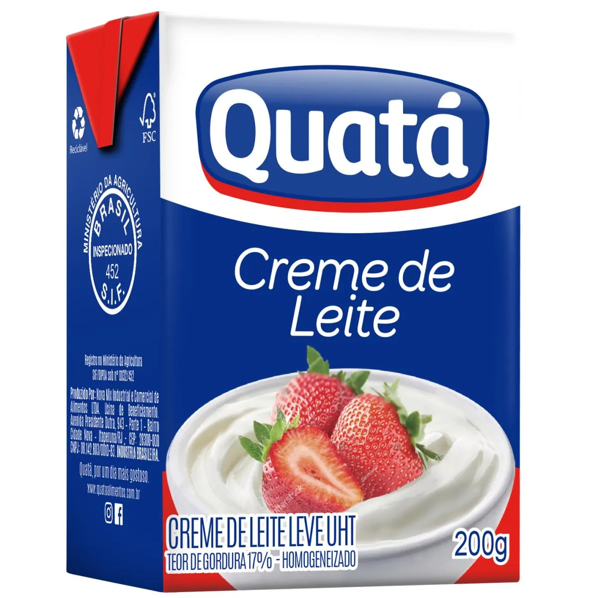 Quata Creme De Leite 200G